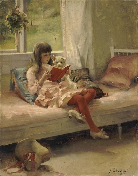 Good Friends (portrait of the Artist's Sister Bertha Edelfelt), 1881 ...