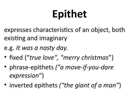 Epithet - 26+ Examples, Format, Pdf