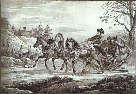 A Traveler in a Kibitka (Hooded Cart or Sledge), 1819 - Alexander ...