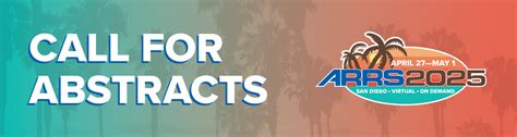 2025 ARRS Abstract Submission