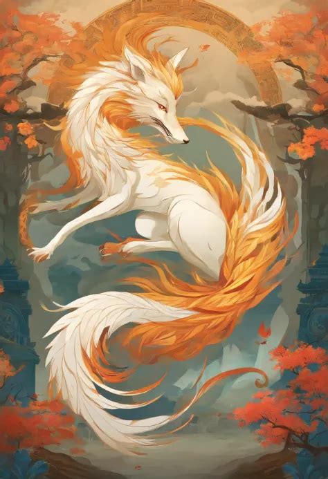 chinese mythology fox  tailed fox zvarh