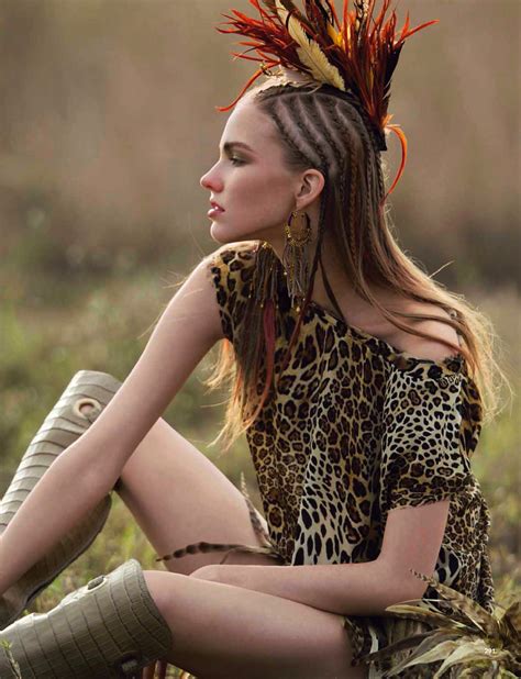 selvaggia: sasha luss by hans feurer for glamour italia march 2013