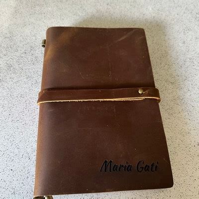 Personalized Refillable Leather Notebook, A6 A5 Leather Notepad, Daily ...