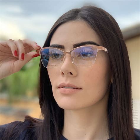 Armação de Grau 2 em 1 Leila Rosé com Nude - Safine