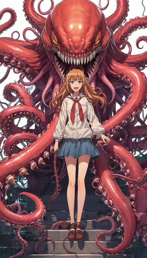 horrible monster  tentacles stable diffusion