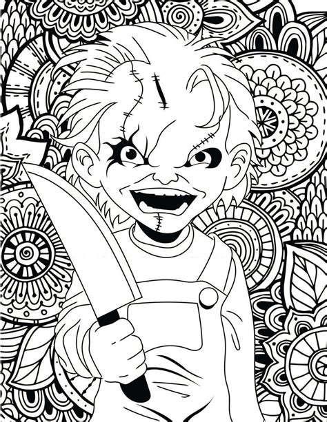 Image result for little house of horror coloring pages Scary Halloween ...