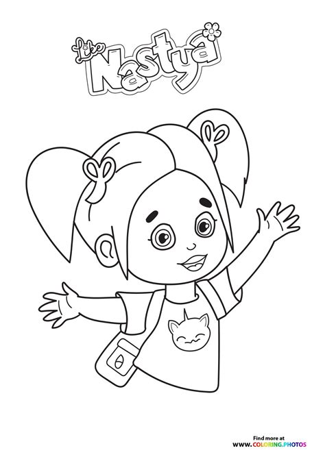 LIke Nastya - Coloring Pages for kids
