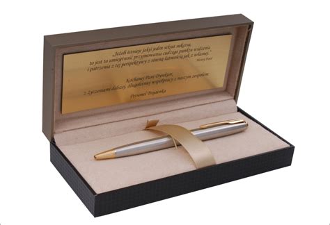 Parker Pen sonet oceľový prípadový tanier gravírovanie