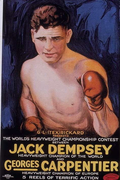 jack dempsey boxing poster  hulton archive