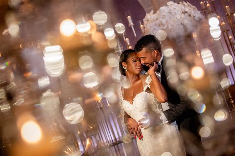 Bokeh light portrait of elegant couple - Morgan Lynn Photography