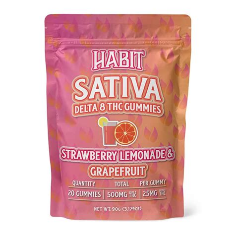 Luxe THC | 25% OFF with code LEAFLY: Habit Sativa Delta-8 Gummies | 20