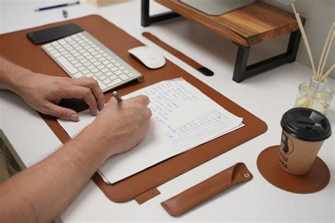 Wireless Charging Desk Pad Leather Desk Mat Custom Desk Pad - Etsy