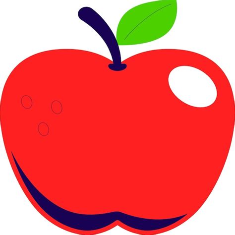 Premium AI Image | Vector Clip Art And Illustration Of Red Apple