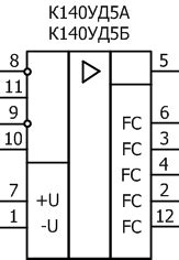 К140УД5А, К140УД5Б, КР140УД5А, КР140УД5Б