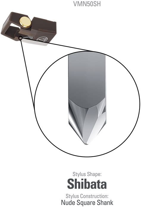 Audio-Technica VMN50SH Shibata Nude Replacement Stylus | Hi-Fi Heaven