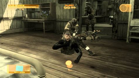 MGS4 カエル兵の三段首絞め - YouTube