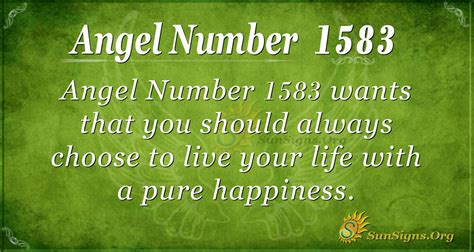 Angel Number 1583 Meaning: Live Happily - SunSigns.Org