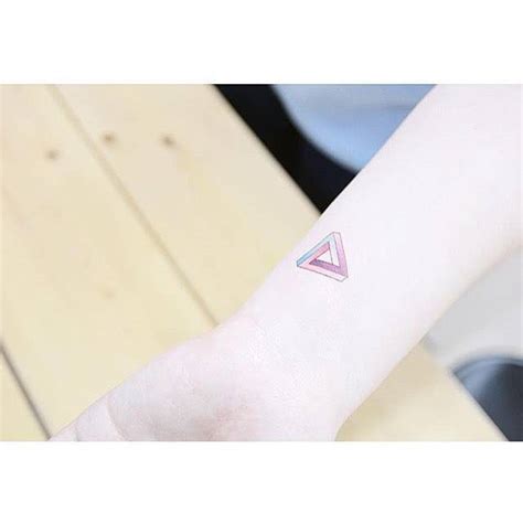 Small penrose triangle tattoo - Tattoogrid.net