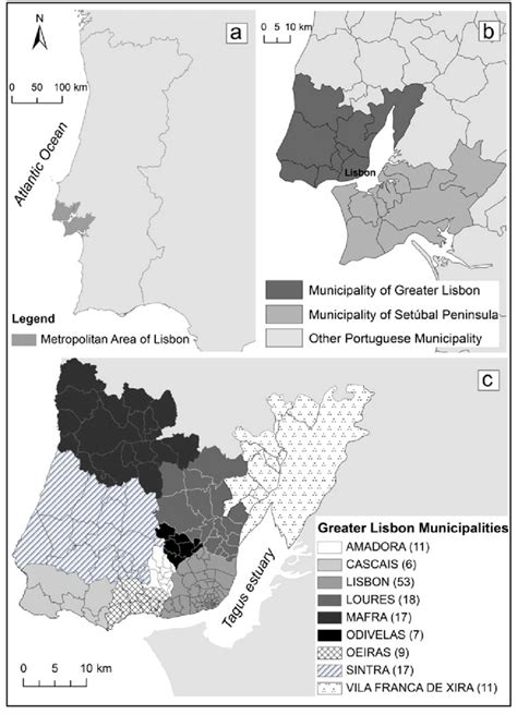 situation  metropolitan area  lisbon  greater lisbon