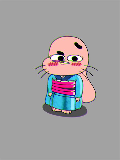 Chromatic aberration Anais Watterson in a Kimono by Nohara-Misae on