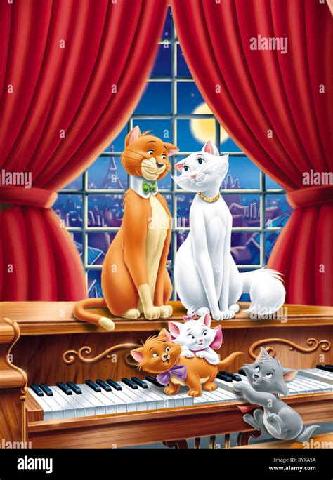 J.THOMAS O'MALLEY, DUCHESS, TOULOUSE, MARIE,BERLIOZ, THE ARISTOCATS ...