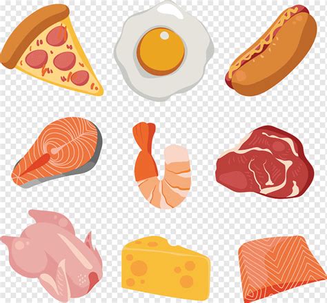 Коллекция цветных продуктов, png | PNGWing