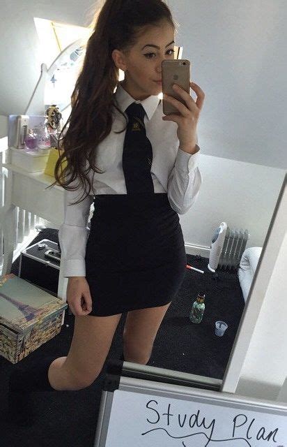 With skirt. | Cute school uniforms, School uniform outfits, School ...