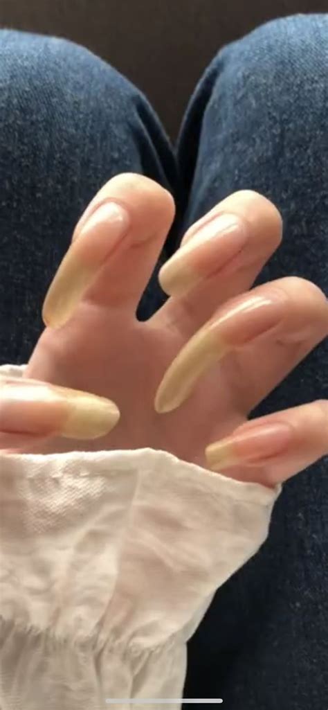 Pin on Long natural nails