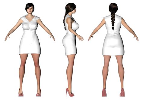 Beautiful girl with big breasts 3D Model $60 - .c4d .dae - Free3D