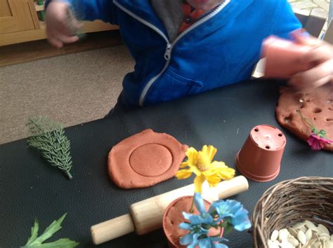 Pre-school Play: Playdough, flowers and seeds.....