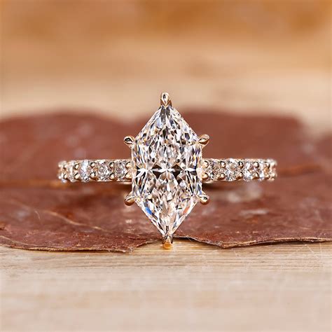 dutch marquise ring  hidden halo setting