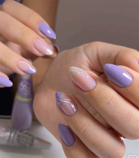 Unhas De Gel Lilas - Ideias De Unhas Lilas