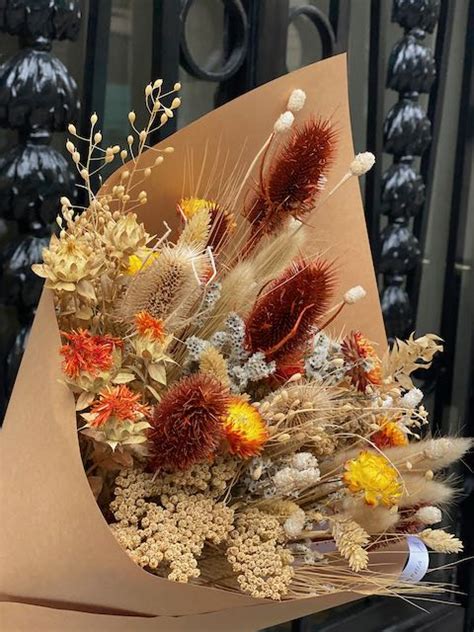 ramo de flores secas campestre armando floreria