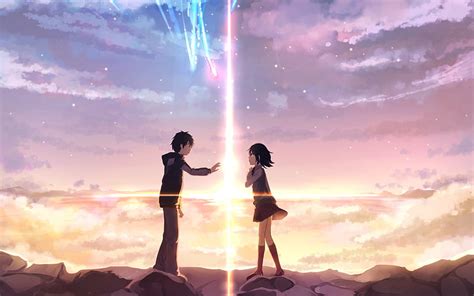 HD wallpaper: Your Name poster, Kimi no Na Wa, Tachibana Taki, Miyamizu ...