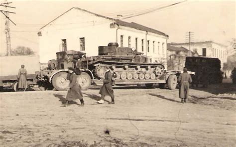 Panzerkampfwagen IV on trailer | World War Photos