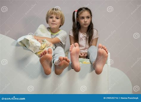 barefoot children royalty  stock photography cartoondealercom