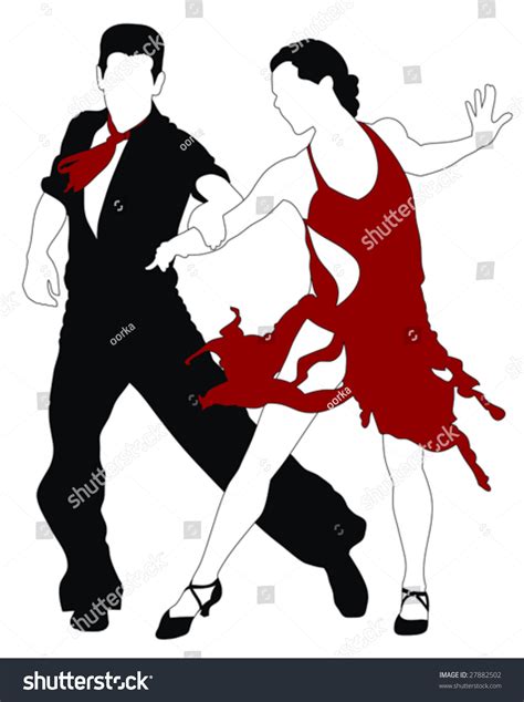 Latin American Dancers Stock Vector Illustration 27882502 : Shutterstock
