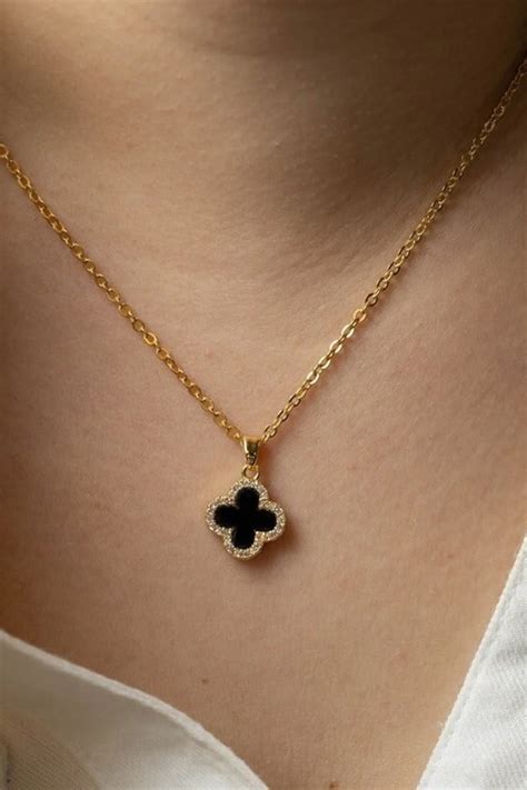 four leaf clover necklacefour leaf clover necklace goldfour leaf clover ...