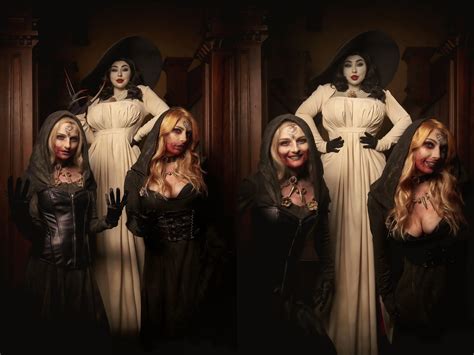 Lady Dimitrescu and her daughters (Juliette Michele/BishoujoMom