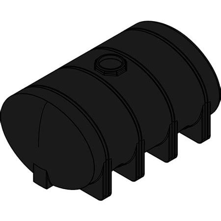 gallon black elliptical leg tank norwesco