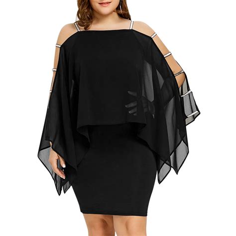 black party dresses women  size wedding guest lace swing dress