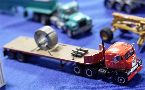 mack  truck tractor flatbed trailer