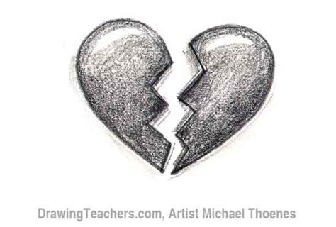 Broken Heart Drawings In Pencil at PaintingValley.com | Explore collection of Broken Heart ...