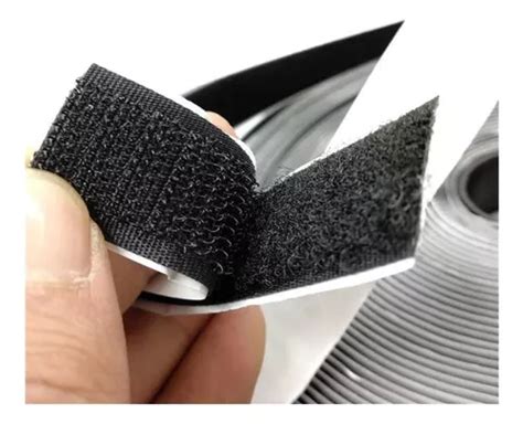 Cinta Cierre Mágico Velcro 1pulgada X Metro Negro C/adhesivo | MercadoLibre