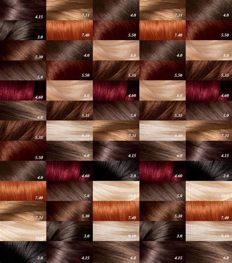Все оттенки краски L'Oreal Paris для волос