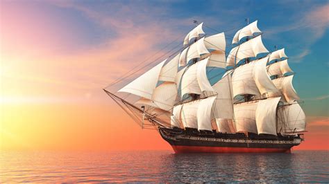 Download Vintage Sailing Ship Wallpaper | Wallpapers.com