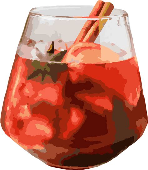 Sangria Drink, Summer Beverage, Refreshing Cocktail PNG