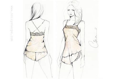 Lingerie Illustrations 1/2 on Behance