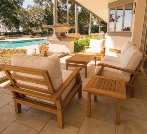teak wood patio furniture set patio ideas
