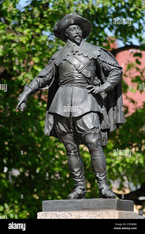 Statue of King Gustavus Adolphus of Sweden in Tartu, Estonia Estland ...